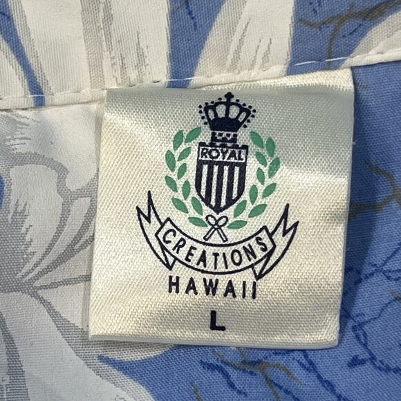 Vintage Royal Creations Hawaii Aloha Floral Hawaiian Shirt Men Size Large - Picture 8 of 14